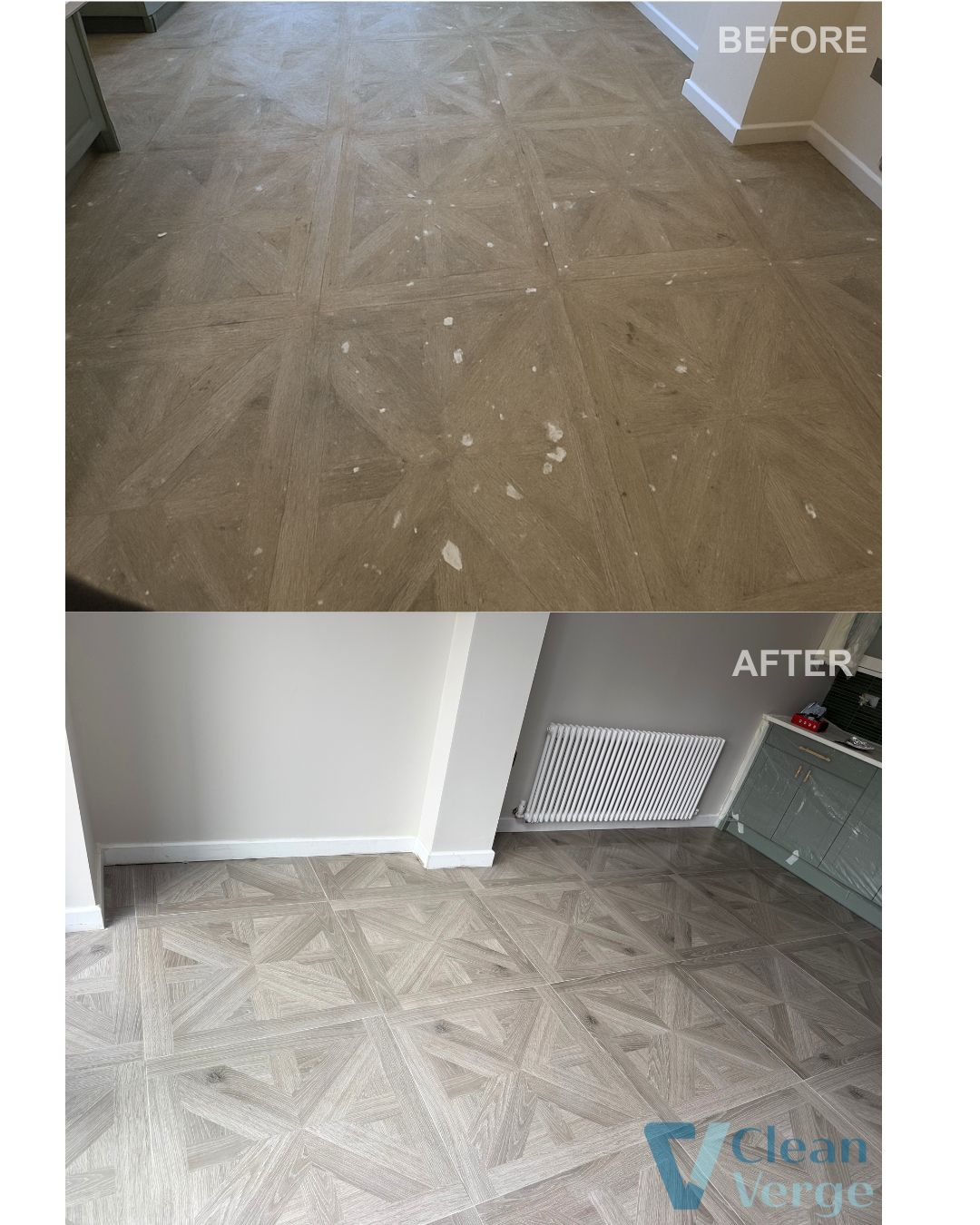 Before and After flooring